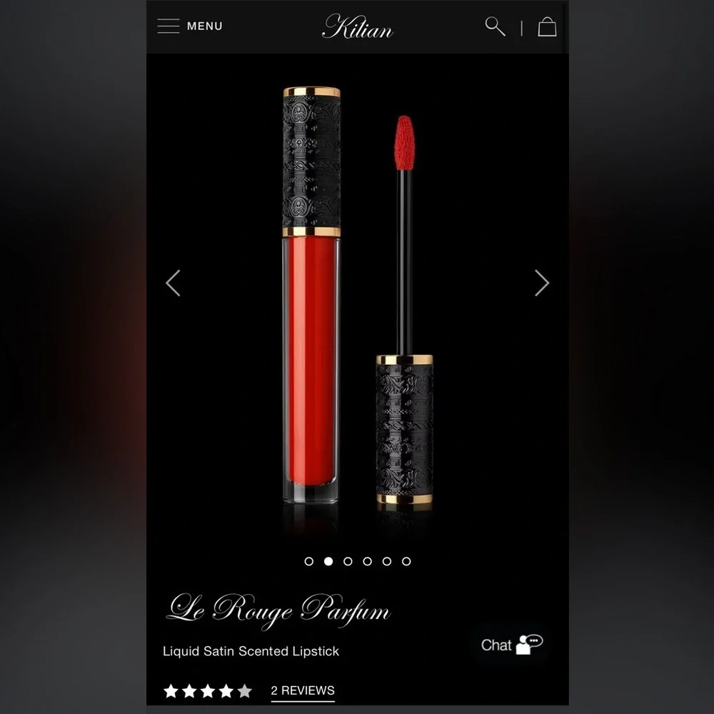 KILIAN • LE ROUGE - LIQUID SATIN LIPSTICK - HEAVEN ROUGE 400 • NIB